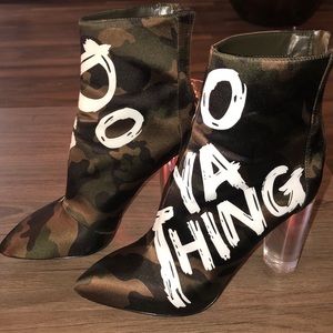 ALDO “Do Ya Thing” Camo Booties